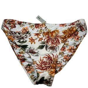 Maaji reversible Botanical Floral bikini bottom Size L Anthropologie